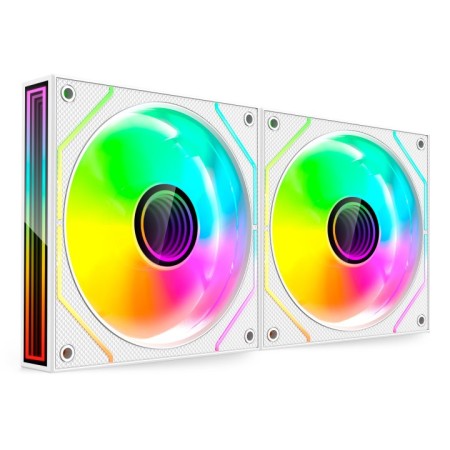 Pack 2 Ventiladores Mars Gaming MF-3DPROX2/ 12cm/ ARGB/ Blancos