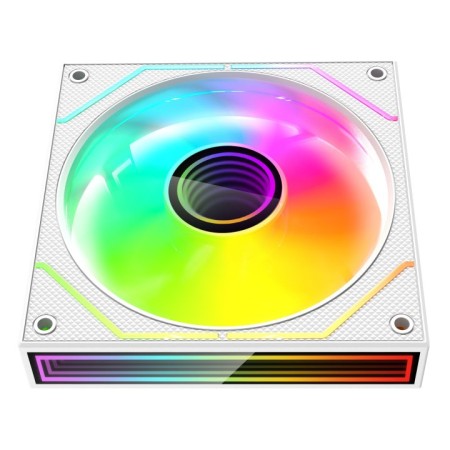 Pack 3 Ventiladores Mars Gaming MF-3DPROKIT/ 12cm + HUB + Mando a Distancia/ ARGB/ Blanco