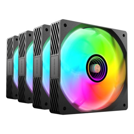 Pack 4 Ventiladores Mars Gaming MF-SI4KIT/ 12cm + HUB + Mando a Distancia/ ARGB