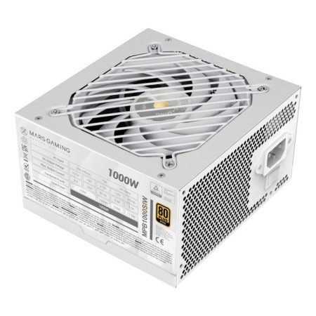 Fuente de Alimentación Mars Gaming MPB1000SI/ 1000W/ Ventilador 12cm/ 80 Plus Gold