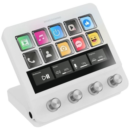 Control deck pro mars gaming msdpro blanco
