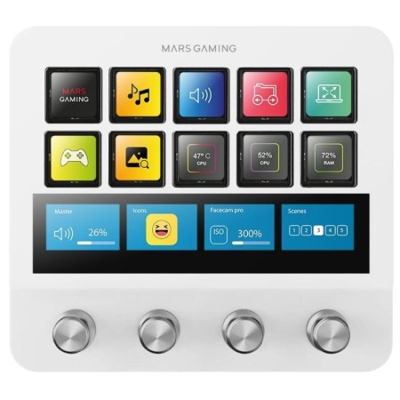 Control deck pro mars gaming msdpro blanco