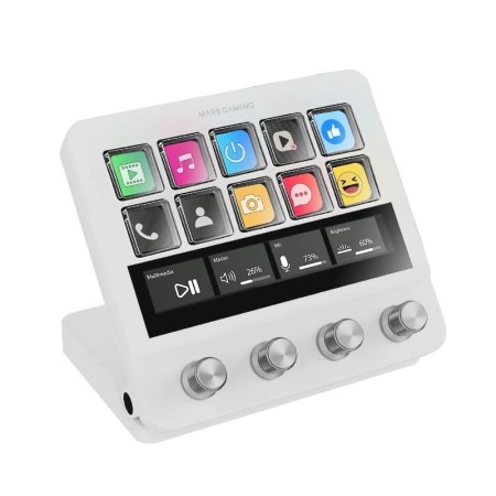 Control deck pro mars gaming msdpro blanco