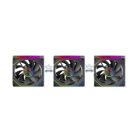 Pack 3 Ventiladores Invertidos Mars Gaming MF-LINKFINITYKIT2R/ 12cm/ ARGB
