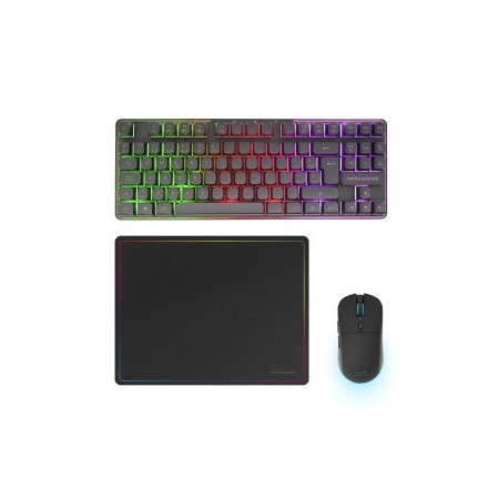 Pack Gaming Mars Gaming MCPWTKL/ Teclado Inalámbrico + Ratón Inalámbrico + Alfombrilla