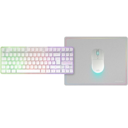 Pack Gaming Mars Gaming MCPWTKL/ Teclado Inalámbrico + Ratón Inalámbrico + Alfombrilla