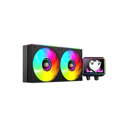 Kit refrigeracion liquida mars gaming mlvisionii240 argb 2x120mm negro
