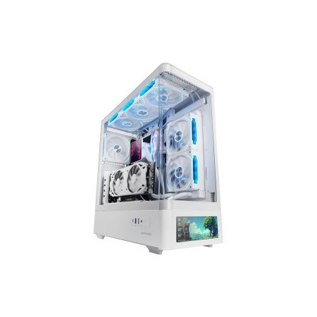 Caja Gaming Semitorre Mars Gaming MC-LCDPRO/ Blanca