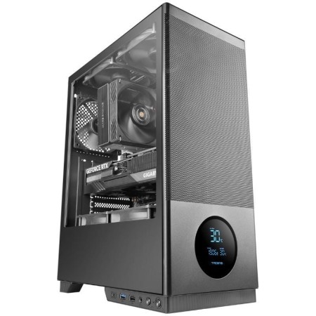 Caja ordenador gaming tacens 2sagitta20 atx cristal templado negra