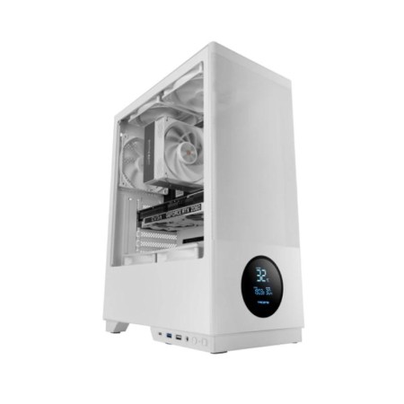 Caja ordenador gaming tacens 2sagitta20 atx cristal templado blanco