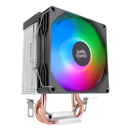 Ventilador disipador cpu mars gaming mcpux2 frgb 90mm negro