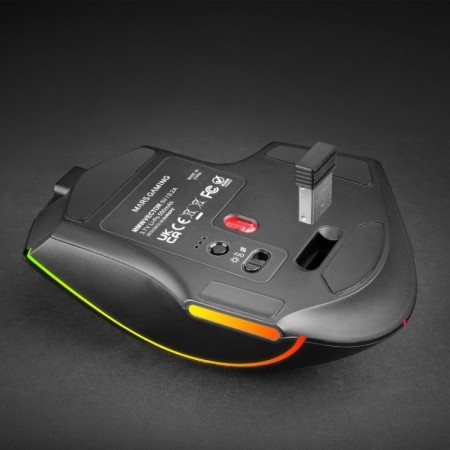 Ratón Inalámbrico Mars Gaming MMW-VECTOR/ Batería Recargable/ Hasta 12000 DPI