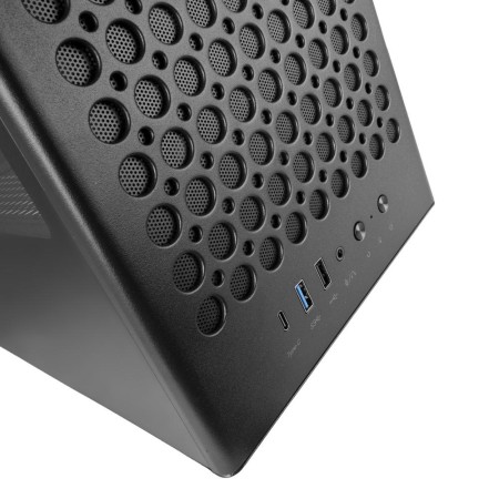 Caja ordenador mars gaming mc - t800 atx cristal templado negro