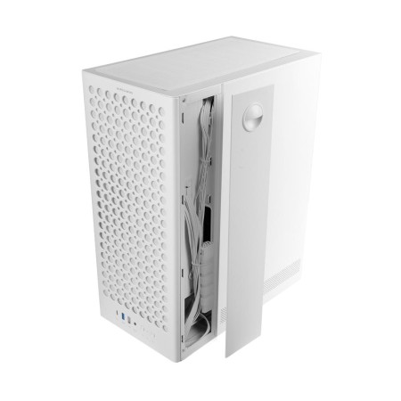 Caja ordenador mars gaming mc - t800 atx cristal templado blanca