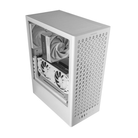 Caja ordenador mars gaming mc - t800 atx cristal templado blanca