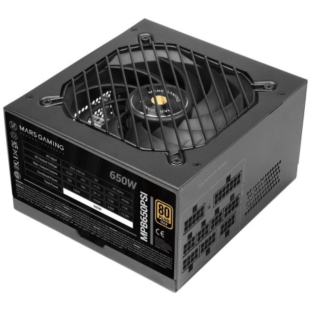 Fuente de Alimentación Mars Gaming MPB650PSI/ 650W/ Ventilador 12cm/ 80 Plus Gold