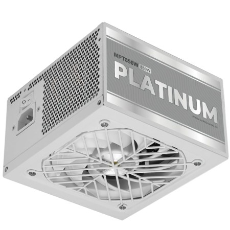 Fuente de Alimentación Mars Gaming MPT850/ 850W/ Ventilador 14cm/ ATX 3.1/ PCIe 5.1/ 80 Plus Platinum/ Blanca