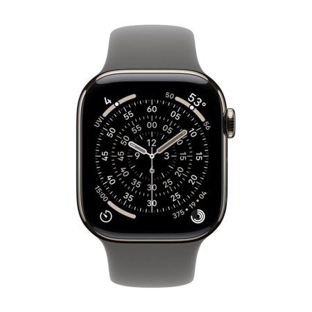 Smartwatch apple watch series 11 gps  cellular 42mm natural titanium stone gray sport loop m - l