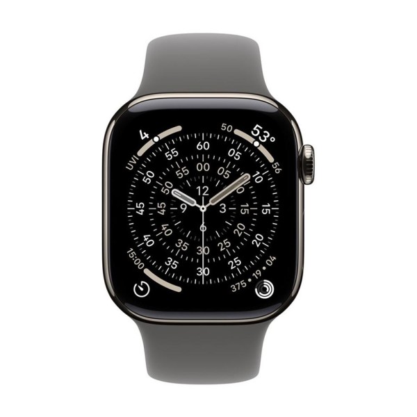 Smartwatch apple watch series 11 gps  cellular 42mm natural titanium stone gray sport loop m - l