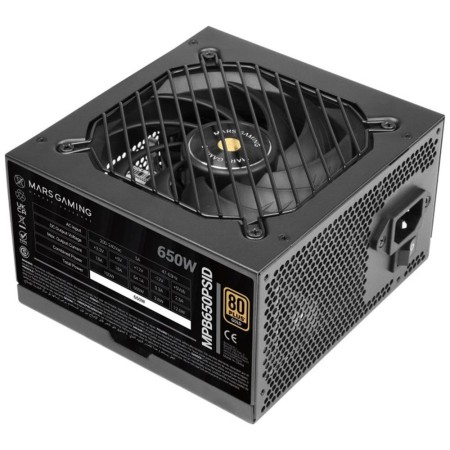 Fuente de Alimentación Mars Gaming MPB650PSID/ 650W/ Ventilador 12cm/ 80 Plus Gold