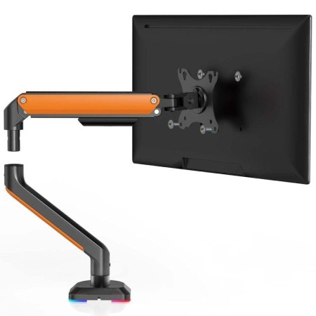 Soporte de Mesa Gaming con Contrapeso para Monitor y TV Aisens DT32TSR-249/ Giratorio/ Inclinable/ hasta 9kg/ con Iluminación RG