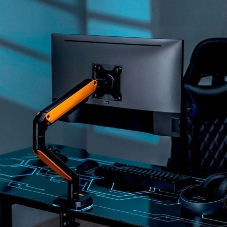 Soporte de Mesa Gaming con Contrapeso para Monitor y TV Aisens DT32TSR-249/ Giratorio/ Inclinable/ hasta 9kg/ con Iluminación RG