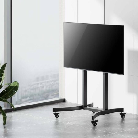 Soporte de Suelo Motorizado con Ruedas Aisens FTF100E-271 para TV de 55-100″/ hasta 120kg