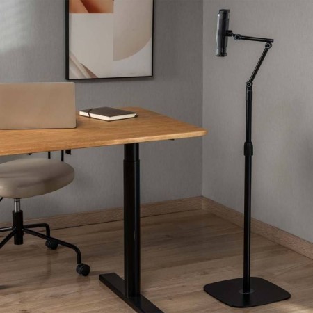 Soporte de Suelo Giratorio/ Inclinable/ Nivelable/ Rotable Aisens MSF3P-301 para Tablet 4.7-12.9″