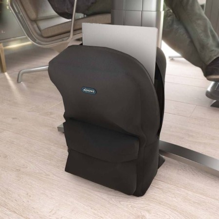Mochila Aisens ASBG-BP080-BK para Portátiles hasta 15.6″/ Negro