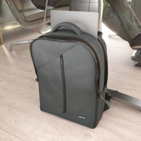 Mochila Aisens Premium ASBG-BP084-GR para Portátiles hasta 15.6″/ Gris