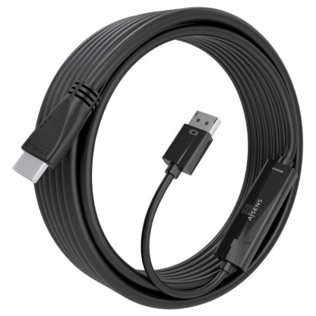 Cable Conversor Aisens A125-0896/ DisplayPort Macho - HDMI 4K Macho/ 5m/ Negro