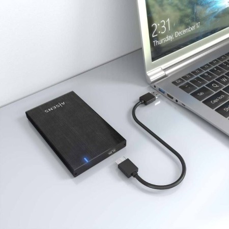 Caja Externa para Disco Duro de 2.5″ Aisens ASE-2527B/ USB 3.1