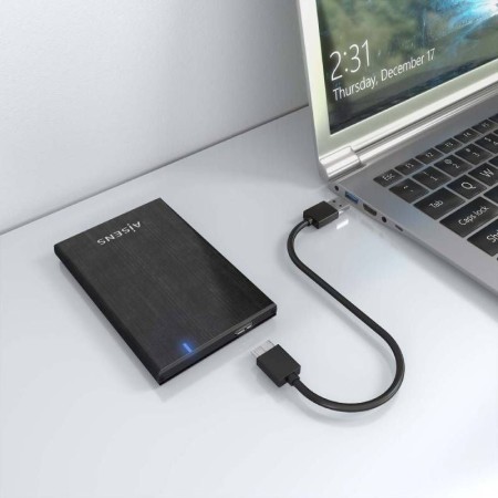 Caja Externa para Disco Duro de 2.5″ Aisens ASE-2528B/ USB 3.1