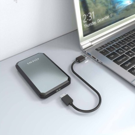 Caja Externa para Disco Duro de 2.5″ Aisens ASE-2529B/ USB 3.1/ Sin tornillos