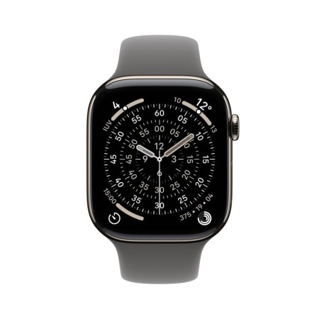 Smartwatch apple watch s11 gps  cellular 46mm natural titanium case stone grey sport band s - m