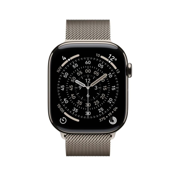 Smartwatch apple watch s11 gps  cellular 46mm natural titanium case natural milanese loop s - m