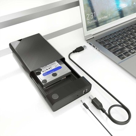 Caja Externa para Disco Duro de 3.5″ Aisens ASE-3529B/ USB 3.1/ Sin tornillos