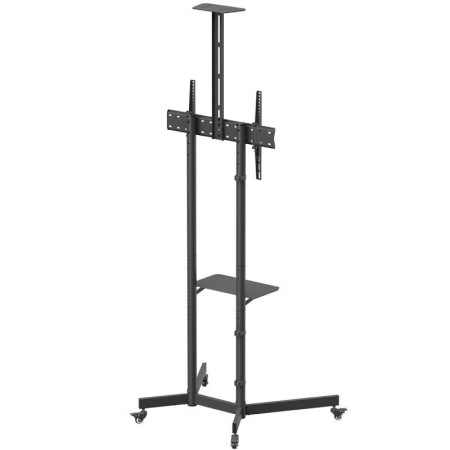 Soporte de Suelo Inclinable con Ruedas/ Soporte de Cámara Aisens FT70TE-335 para TV 37″-70″/ hasta 45kg