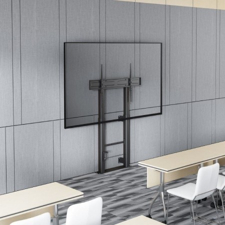Soporte de Suelo Giratorio/ Inclinable/ Nivelable Aisens FWF100E-351 para TV de 60-100″/ hasta 120kg