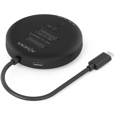 Docking Station USB 3.2 Gen2 Tipo-C para SSD M.2 NVMe Aisens ASDS-2M2N05-BK/ Gris