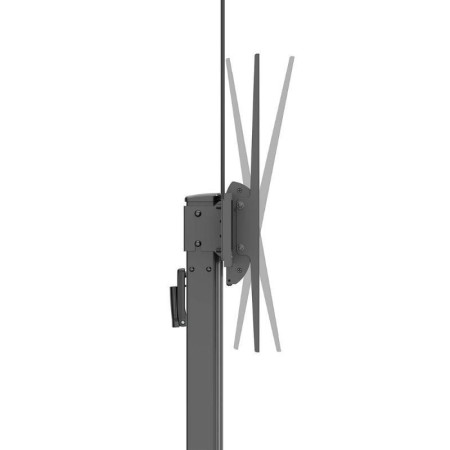 Soporte de Suelo Inclinable con Ruedas y Manivela Aisens FT100TE-403 para TV 60-100″/ hasta 100kg