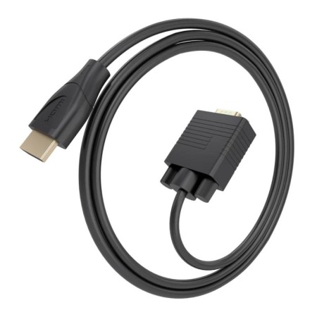 Cable Conversor Aisens A122-1011 SVGA Macho/ HDMI Macho/ 1.5m/ Negro