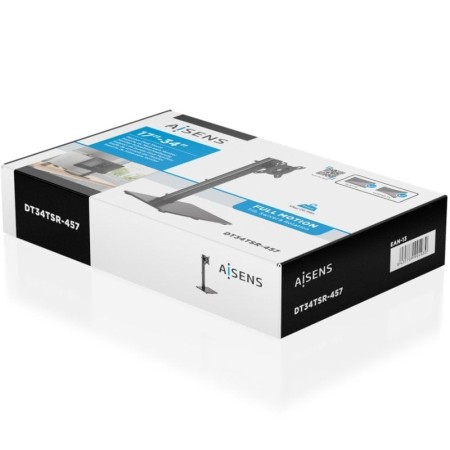 Soporte de Mesa para Monitor Aisens DT34TSR-457/ Giratorio/ Inclinable/ hasta 12kg