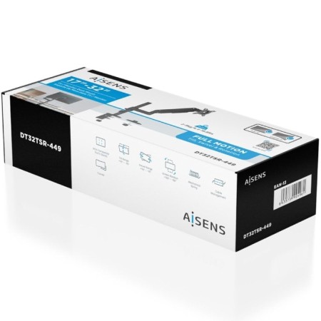 Soporte de Mesa con Contrapeso para Monitor Aisens DT32TSR-449/ Giratorio/ Inclinable/ hasta 9kg