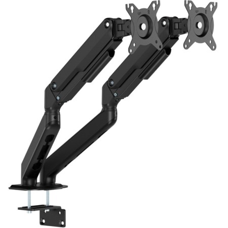 Soporte de Mesa con Contrapeso para 2 Monitores Aisens DT32TSR-451/ Giratorio/ Inclinable/ hasta 9kg