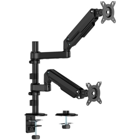 Soporte de Mesa con Contrapeso para 2 Monitores Aisens DT32TSR-453/ Giratorio/ Inclinable/ hasta 9kg