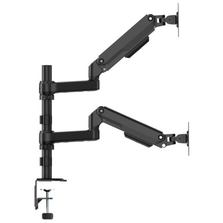 Soporte de Mesa con Contrapeso para 2 Monitores Aisens DT32TSR-453/ Giratorio/ Inclinable/ hasta 9kg