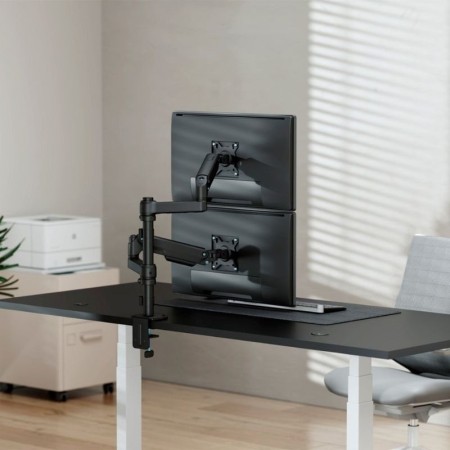 Soporte de Mesa con Contrapeso para 2 Monitores Aisens DT32TSR-453/ Giratorio/ Inclinable/ hasta 9kg