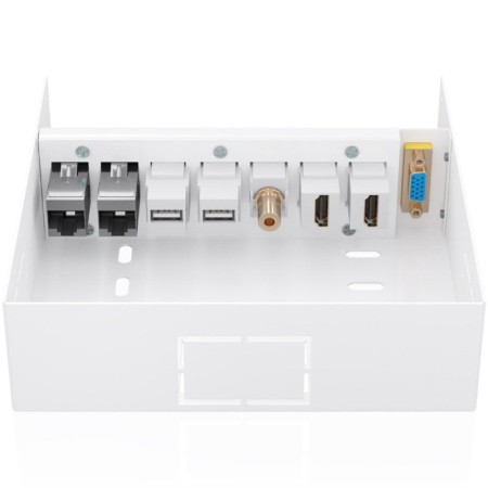 Caja de Conexiones Aisens A127-1031/ VGA - 2x HDMI - Jack 3.5 - 2x USB-B - 2x RJ45