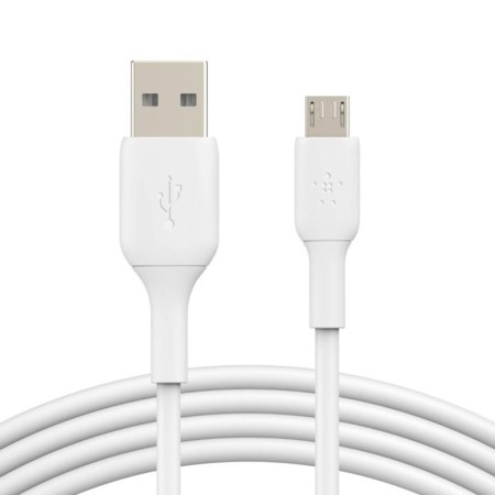 Cable micro usb tipo b a usb tipo a belkin 1m -  macho - macho -  blanco